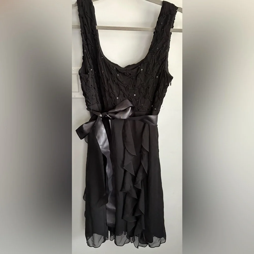 Elegant Black Sleeveless Dress - Picture 1 of 5